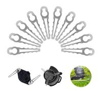ACTOYS Grass Trimmer Blade Metal, Pack of 10 Replacement Blades Grass Trimmer, Grass Trimmer Knife, Replacement Blade for Lawn Mowers, Lawn Trimmer Knife Metal Replacement Blade Set, Grass Trimmer