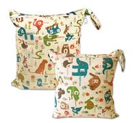 ACTOYS Wetbag, Nappy Bag Set, 2 Pieces Wet Bag, Nursery Wet Bag, Small Changing Bag and Wet Bag Large, Wet Bag Casual, Nappy Bag for Travel, Lightweight Changing Bag Set, Zpp, cute