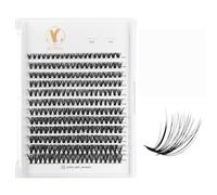 ACTROL 30D Fluffy Volume Lash Clusters 0.07mm DIY Lash Extensions D Curl 8-16mm Mixed Lengths At Home Salon Quality Black