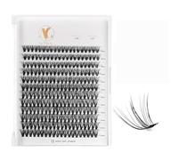 ACTROL 40D Mega Volume Lash Clusters 0.07mm DIY Lash Extensions D Curl 14-20mm Mixed Lengths At Home Salon Quality Black
