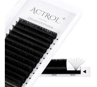 ACTROL Easy Fan Lashes 0.03 C Curl 9-16mm Mixed Eyelash Extensions Tray, Self Fanning Volume Lashes, Faux Mink, Professional Salon Use