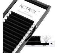 ACTROL Easy Fan Lashes 0.03 D Curl 11mm Eyelash Extensions Tray, Self Fanning Volume Lashes, Faux Mink, Professional Salon Use