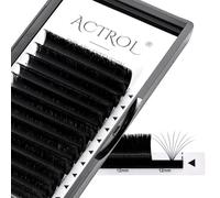 ACTROL Easy Fan Lashes Eyelash Extensions 0.05 D 70° Curl 17mm Mixed Tray Mink Volume Premade Russian Lashes 3D-20D Withstand 100℃