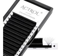 ACTROL Easy Fan Lashes Eyelash Extensions 0.07 C 60° Curl 13mm Mixed Tray Mink Volume Premade Russian Lashes 3D-20D Withstand 100℃