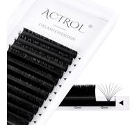 ACTROL Easy Fan Lashes Eyelash Extensions 0.07 D 60° Curl 8-15mm Mixed Tray Mink Volume Premade Russian Lashes 3D-20D Withstand 100℃