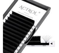 ACTROL Easy Fan Lashes Eyelash Extensions 0.07 D 70° Curl 14mm Mixed Tray Mink Volume Premade Russian Lashes 3D-20D Withstand 100℃