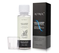 ACTROL Eyelash Shampoo Concentrate 100ml Lash Extensions Cleanser Concentrate Unscented Natural Foaming Shampoo DIY Wash for Extensions Lashes with Salon Home Care-Makes 60ml Bottles