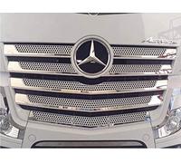 ACTROS MP4 Stainless Steel Chrome Front Grill Trims Set 11 Pieces (Wide Cabin)