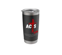 Acts 2:38 Baptized in Jesus Name Cross Pentecostal Apostolic Stainless Steel Insulated Tumbler