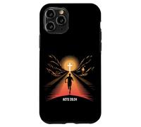 Acts 20:24 Christian Runner Faith Race Finish Line Cross Case for iPhone 11 Pro