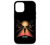Acts 20:24 Christian Runner Faith Race Finish Line Cross Case for iPhone 12/12 Pro