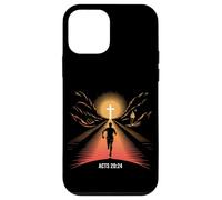 Acts 20:24 Christian Runner Faith Race Finish Line Cross Case for iPhone 12 mini