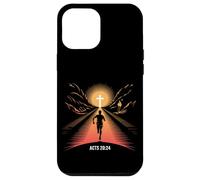 Acts 20:24 Christian Runner Faith Race Finish Line Cross Case for iPhone 12 Pro Max