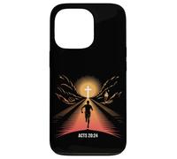 Acts 20:24 Christian Runner Faith Race Finish Line Cross Case for iPhone 13 Pro