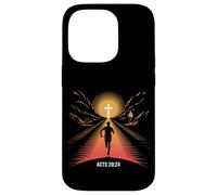 Acts 20:24 Christian Runner Faith Race Finish Line Cross Case for iPhone 14 Pro