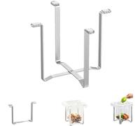 ActSo Foldable Stainless Steel Trash Bag Holder For Kitchen & Desktop(1pc) | 304 stainless steel foldable trash bag holder,Countertop Kitchen Bag Stand,Multi-function Tabletop Trash Bag Holder