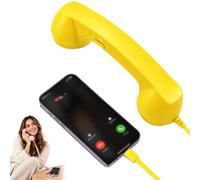 ActSo Old Fashioned Phone Handset For Mobile Phone,Retro Ring Handset (E) | plug in phone for mobile,retro ring handset,Ergonomic Grip,hullo telephone handset,retro phone handset, vintage telephone