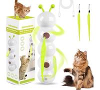 ActSo Whack a Worm Post Cat Toy, Caterpillar Smart Cats Toy, Caterpillar Cat Toy Interactive, USB Rechargeable With Motion Sensor, Stable Suction Cup -A