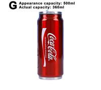 (Actual Capacity 360Ml, Red) 350ml/500ml Coca Cola Mug, Hot And Cold Insulation, 304 Stainless Steel Thermos, Coke Giant Water Bottle, Custom Car Tra