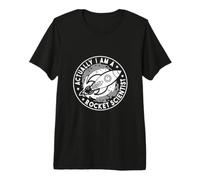 Actually I Am A Rocket Scientist Spacecraft Fun Engineering Premium T-Shirt