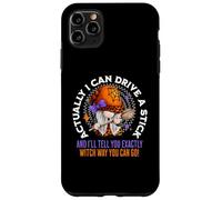 Actually I Can Drive A Stick Funny Sarcastic Halloween Gnome Case for iPhone 11 Pro Max