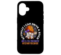 Actually I Can Drive A Stick Funny Sarcastic Halloween Gnome Case for iPhone 16