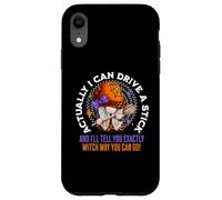 Actually I Can Drive A Stick Funny Sarcastic Halloween Gnome Case for iPhone XR