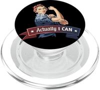 Actually I Can Rosie The Riveter Feminism Girl Power PopSockets PopGrip for MagSafe