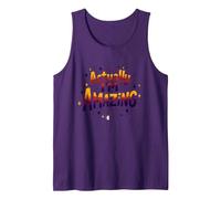 Actually, I'm Amazing - Inspirational Self-Love Quote Tank Top, Men, Purple, M