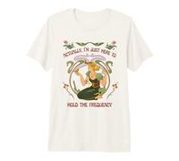 Actually, I'm just here to Hold the Frequency Boho Energy Premium T-Shirt