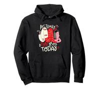 Actually Not That Tired Today - Weird Positivity Art Pullover Hoodie