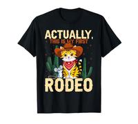 Actually, This is My First Rodeo Cat Funny Meme T-Shirt