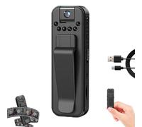 Actualous Body Camera, HD 1080p Rechargeable Mini Body Camera with Night Vison&rotating Lens, Body Cameras with Audio and Video Recording, For Indoor, Outdoor, Traveling, Sport (No Card)