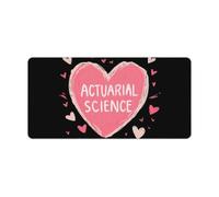 Actuarial Science Heart Mouse Mat Pad Desk Mat Office Accessories 30x60cm