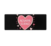 Actuarial Science Heart Mouse Mat Pad Desk Mat Office Accessories 30x80cm