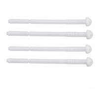 Actuator Flush Rod Set Compatible with Twinline Flush Plates Replacement Part Number 240.074.00 White ABS 135mmx7mm Toilet Plumbing Hardware 4 Pack