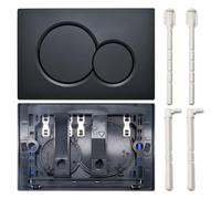 Actuator Plate for Geberit Dual Flush, Compatible with Geberit sigma01 Concealed Cisterns, Black, 115.770.DW.5