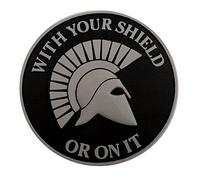 ACU Gray Spartan Helmet with YOUR SHIELD OR ON IT PVC 3D Rubber Hook Patch