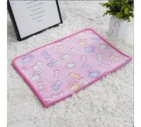 Acu Store Pet Blankets Luxury Soft Flannel Fleece Throw - Dog Cat Hamster Guinea Pig Rabbit Fur Baby - Soft And Breathable, Multiple Uses, Easy Care With Cute Paw Prints (Deep Pink, 76x52cm)