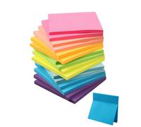 Acual (16 Pads) Sticky Notes,76 mm x 76 mm,Self-Sticky Note Pads Bright Colors,Recyclable, Easy to Post, Writing Memo for Holiday Shop, Teacher Appreciation Xmas Gift and Daily Life Organization