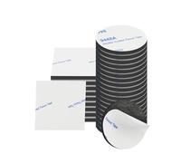 Acual Double Sided Tape Heavy Duty 30 Pcs, Extra Strong Double Sided Tape for Outdoor Indoor Mounting, Waterproof Adhesive Strips for Hanging Black, Squares & Circles