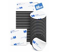 Acual Heavy Duty Double Sided Tape, 40-Piece Mounting Pads | Extra Strong Waterproof Adhesive Pads In Square And Round Shapes For Indoor And Outdoor Wall Mounting