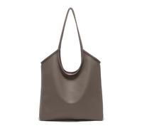ACUARIO Reversible Tote Bag for Women | 12L Dual-Sided Shoulder Bag, PU Leather & Cotton-Poly Handbag, Lightweight Hobo with Magnet Snap, Work Travel Commute
