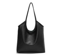 ACUARIO Reversible Tote Bag for Women | 12L Dual-Sided Shoulder Bag, PU Leather & Cotton-Poly Handbag, Lightweight Hobo with Magnet Snap, Work Travel Commute