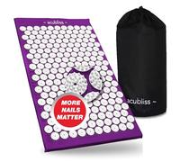Acubliss Acupressure Mat -Acupuncture Mat 8,358 Nails for Increased Energy, Stress, Back Pain & Neck Pain Relief, Deep Sleep, Relaxation - Massage Mat - Carry Bag, Size 68 x 42 x 2 cm, Purple