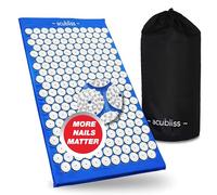 Acubliss Acupressure Mat -Acupuncture Mat 8,358 Nails for Increased Energy, Stress, Back Pain & Neck Pain Relief, Deep Sleep, Relaxation - Massage Mat - Carry Bag, Size 68 x 42 x 2 cm, Blue