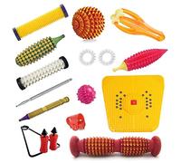 AcuCapital Acupressure Massager Tools Kit with Multipurpose Roller Massager Magnetic Power Foot Mat Combo