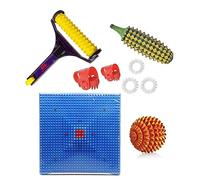 AcuCapital Acupressure tool kit combo with power mat full wooden ball karela big handle fitness mat kit pain and stress relief home gym body massager