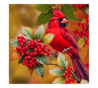 Acudotr Cardinal Diamond Painting Kits for Adults, 5D DIY Diamond Art Kits for Beginners, Full Drill Diamond Painting Kits for Home Wall Decor, 12x12 Inch