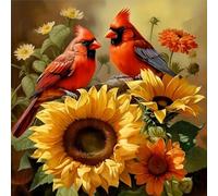 Acudotr Diamond Painting Kits for Adults, 5D DIY Cardinal Diamond Art Kits for Beginners, Full Drill Diamond Painting Kits for Home Wall Decor, Bird, 12x12 Inch